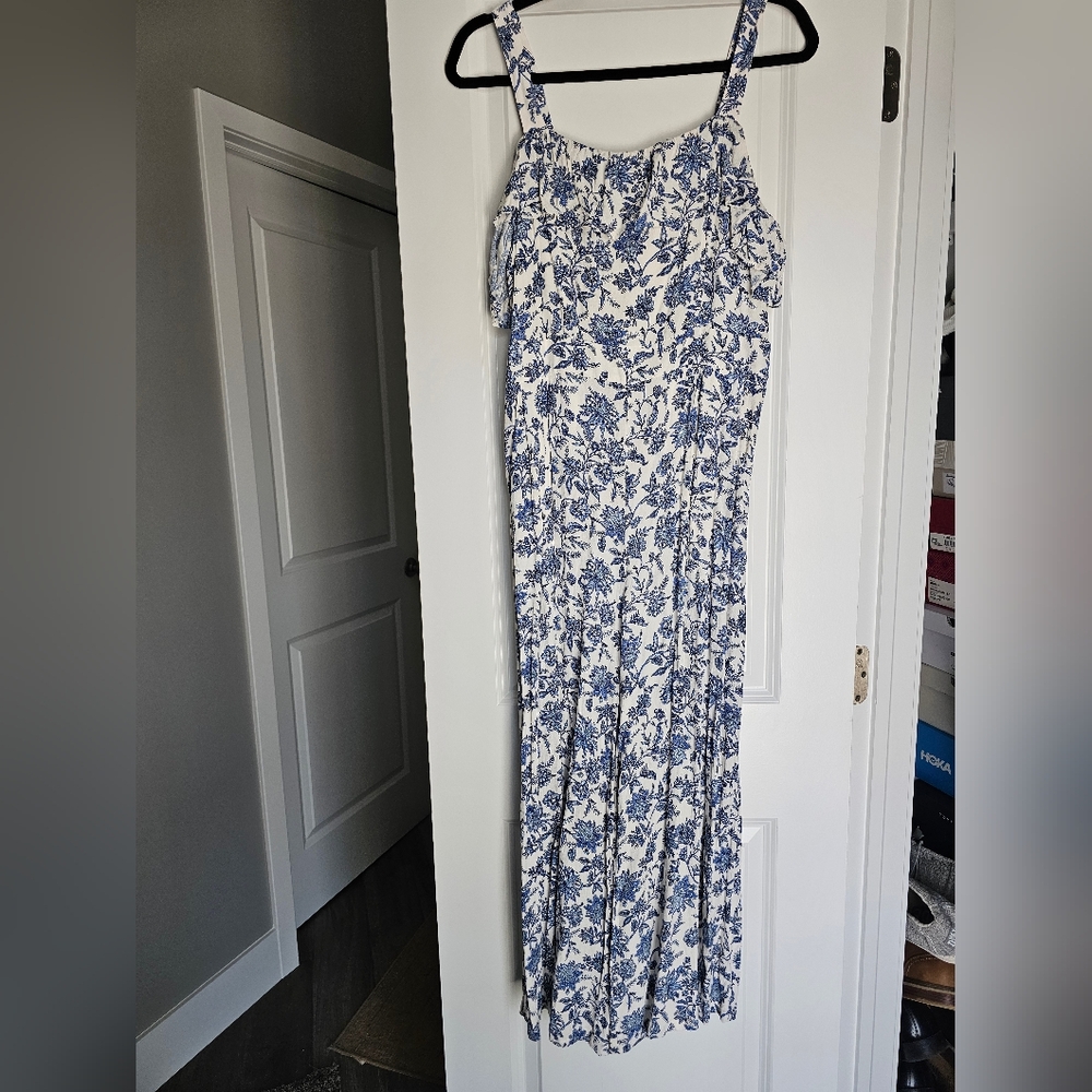 Blue Floral Jumpsuit
